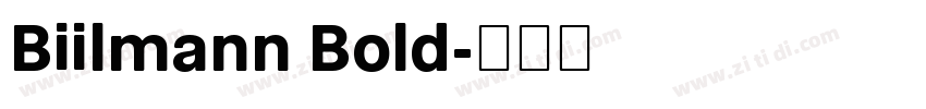 Biilmann Bold字体转换